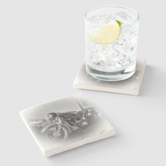 Beer Motorcycle Coaster 10 Stenen Onderzetter