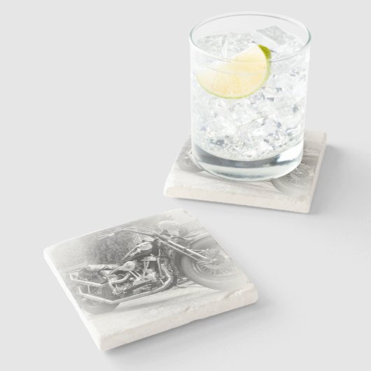 Beer Motorcycle Coaster 12 Stenen Onderzetter (Zijkant)