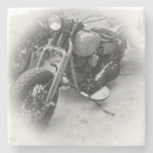 Beer Motorcycle Coaster 16 Stenen Onderzetter (Voorkant)