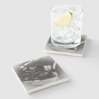 Beer Motorcycle Coaster 1 Stenen Onderzetter