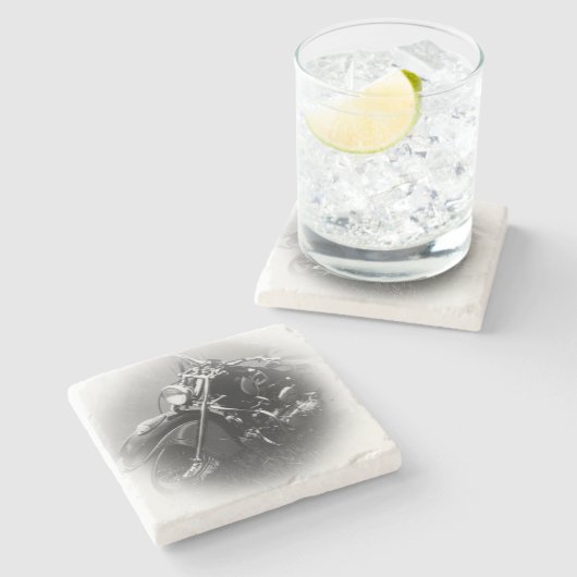 Beer Motorcycle Coaster 3 Stenen Onderzetter (Zijkant)