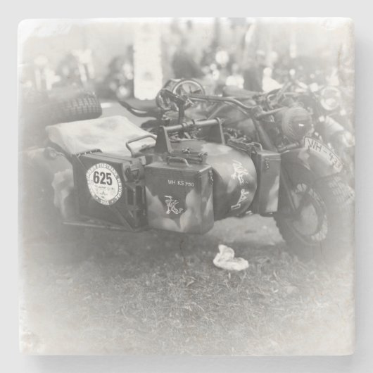 Beer Motorcycle Coaster 4 Stenen Onderzetter (Voorkant)