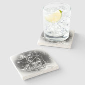 Beer Motorcycle Coaster 5 Stenen Onderzetter (Zijkant)