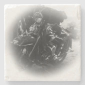 Beer Motorcycle Coaster 7 Stenen Onderzetter (Voorkant)