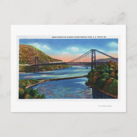 Beer Mountain Hudson River Bridge Briefkaart (Voorkant)