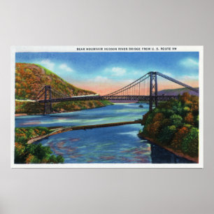 Beer Mountain Hudson River Bridge Poster