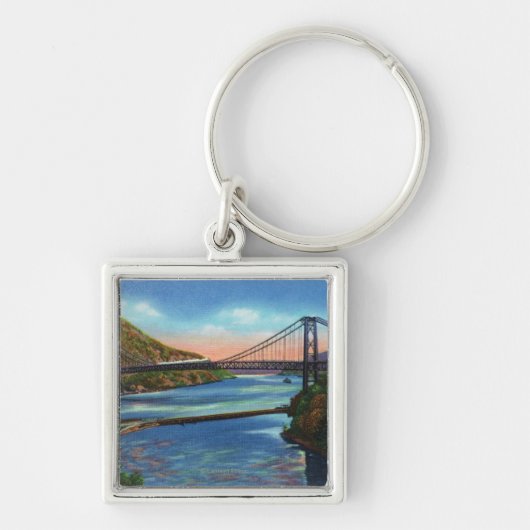 Beer Mountain Hudson River Bridge Sleutelhanger (Voorkant)