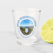 Beer Mountain Loop (rood) Shot Glas (Voorkant)
