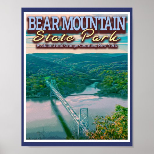 BEER MOUNTAIN STATE PARK - BEER MOUNTAIN BRIDGE NY POSTER (Voorkant)