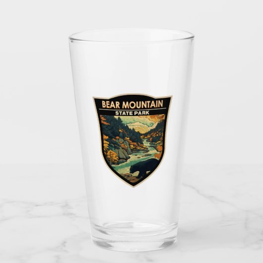Beer Mountain State Park Vintage Glas (Voorkant)