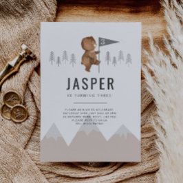 Beer Mountains 3Birthday Invitation Kaart