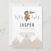 Beer Mountains 3Birthday Invitation Kaart (Voorkant)