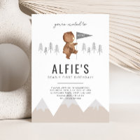 Beer Mountains First Birthday Invitation