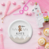 Beer Mountains First Birthday Papieren Bordje (Feest)