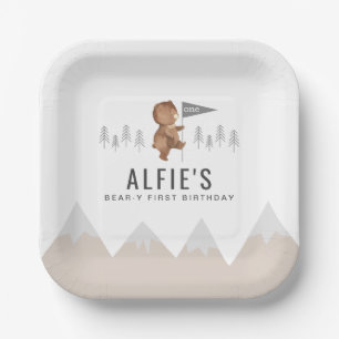 Beer Mountains First Birthday Papieren Bordje