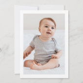 Beer Mountains First Birthday Photo Invitation Kaart (Achterkant)