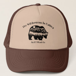 Beer Mountains Wilderness Camping Hiking Adventure Trucker Pet