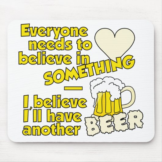 Beer mousepad muismat (Voorkant)