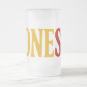 Beer mug in frosted glass matglas bierpul (Center)