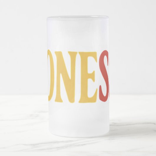 Beer mug in frosted glass matglas bierpul (Center)