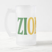 Beer mug in frosted glass matglas bierpul (Links)