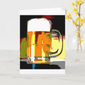 Beer Mug Kaart (Gele Bloem)
