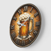 Beer Mug Man Cave Bar Gift Grote Klok (Hoek)