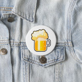 Beer Mug with Frothy Foam Ronde Button 7,6 Cm