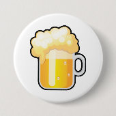 Beer Mug with Frothy Foam Ronde Button 7,6 Cm (Voorkant)