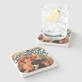  Beer Muse Stenen Onderzetter (Zijkant)