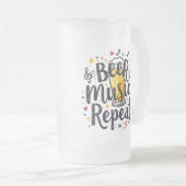 Beer Music Repeat Matglas Bierpul (Voorkant rechts)