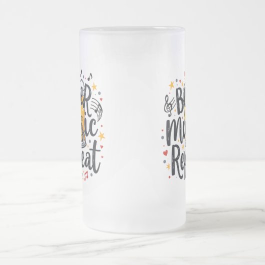 Beer Music Repeat Matglas Bierpul (Center)