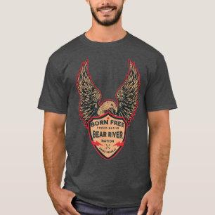 Beer Native American IndianBorn Freedom Eagl T-shirt
