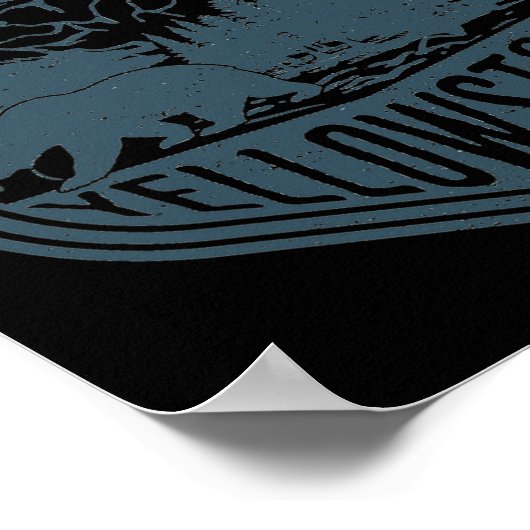 Beer Natuur Yellowstone National Park Poster (Hoek)