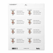 Beer Neurses Rock T-shirts en Gifts Etiket (Full Sheet)