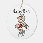 Beer Neurses Rock T-shirts en Gifts Keramisch Ornament (Links)