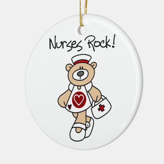 Beer Neurses Rock T-shirts en Gifts Keramisch Ornament (Links)