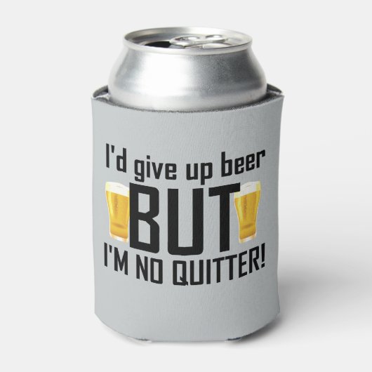 Beer No Quitter Funny Koelbox Blikjeskoeler (Blikje Voorkant)