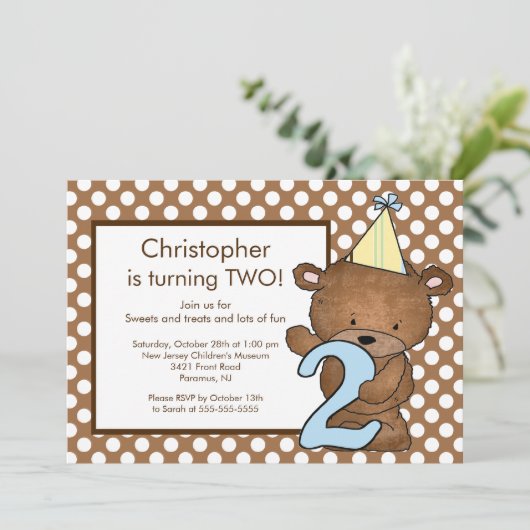 Beer nummer 2 tweede uitnodiging (Staand voorkant)