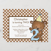 Beer nummer 2 tweede uitnodiging (Voorkant / Achterkant)