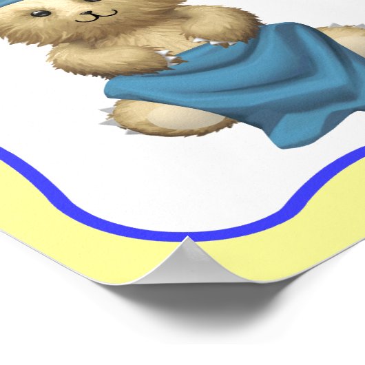 Beer Nummers in het Duits Spaans en Frans Poster (Hoek)