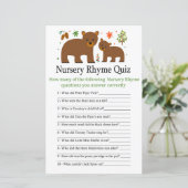 Beer Nursery Rhyme Quiz baby shower game (Staand voorkant)