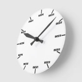 "Beer O' Clock" Ronde Klok (Hoek)