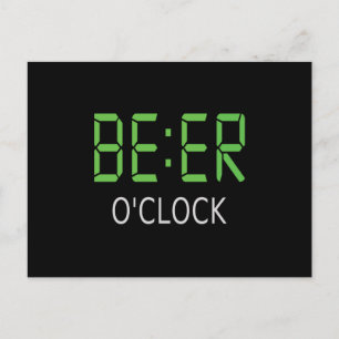 Beer-o-klok Briefkaart