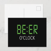 Beer-o-klok Briefkaart (Voorkant / Achterkant)