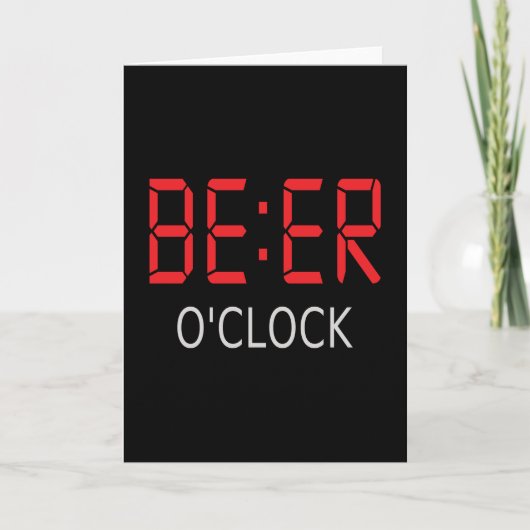 Beer-o-klok Kaart (Voorkant)