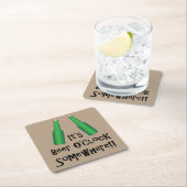 Beer O'Clock Beer Oclock Ergens Kartonnen Onderzetters (Insitu)