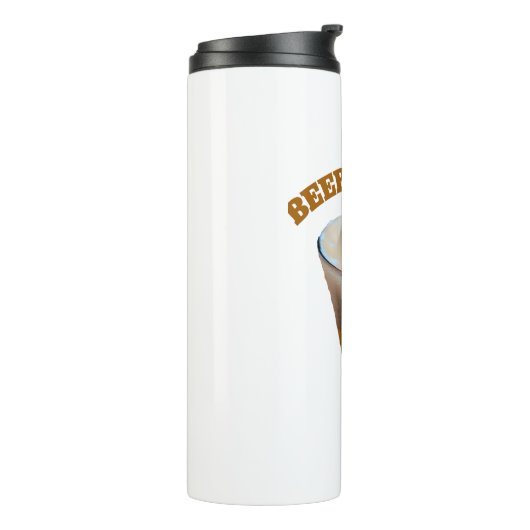 Beer O'Clock Funny Drinking Humor Thermosbeker (Gedraaid links)