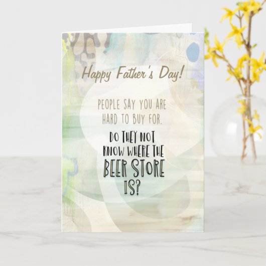 Beer O'clock Grappig voor de bierdrinker Gemengde  Kaart (Gele Bloem)