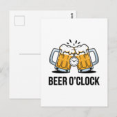 Beer O'Clock - Tijd om te vieren met een koude Briefkaart (Voorkant / Achterkant)